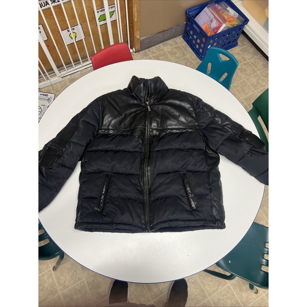 Vintage Y2K Phat Farm Leather Puffer Combo Jacket 2XL